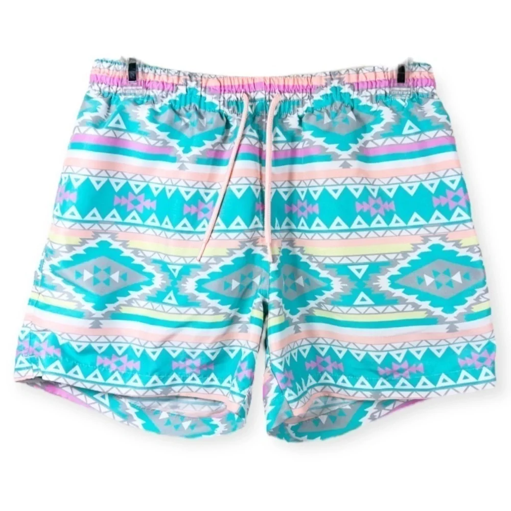 Chubbies Pastel Aztec 4 Way Stretch Swim Shorts Trunks Liner Southwestern